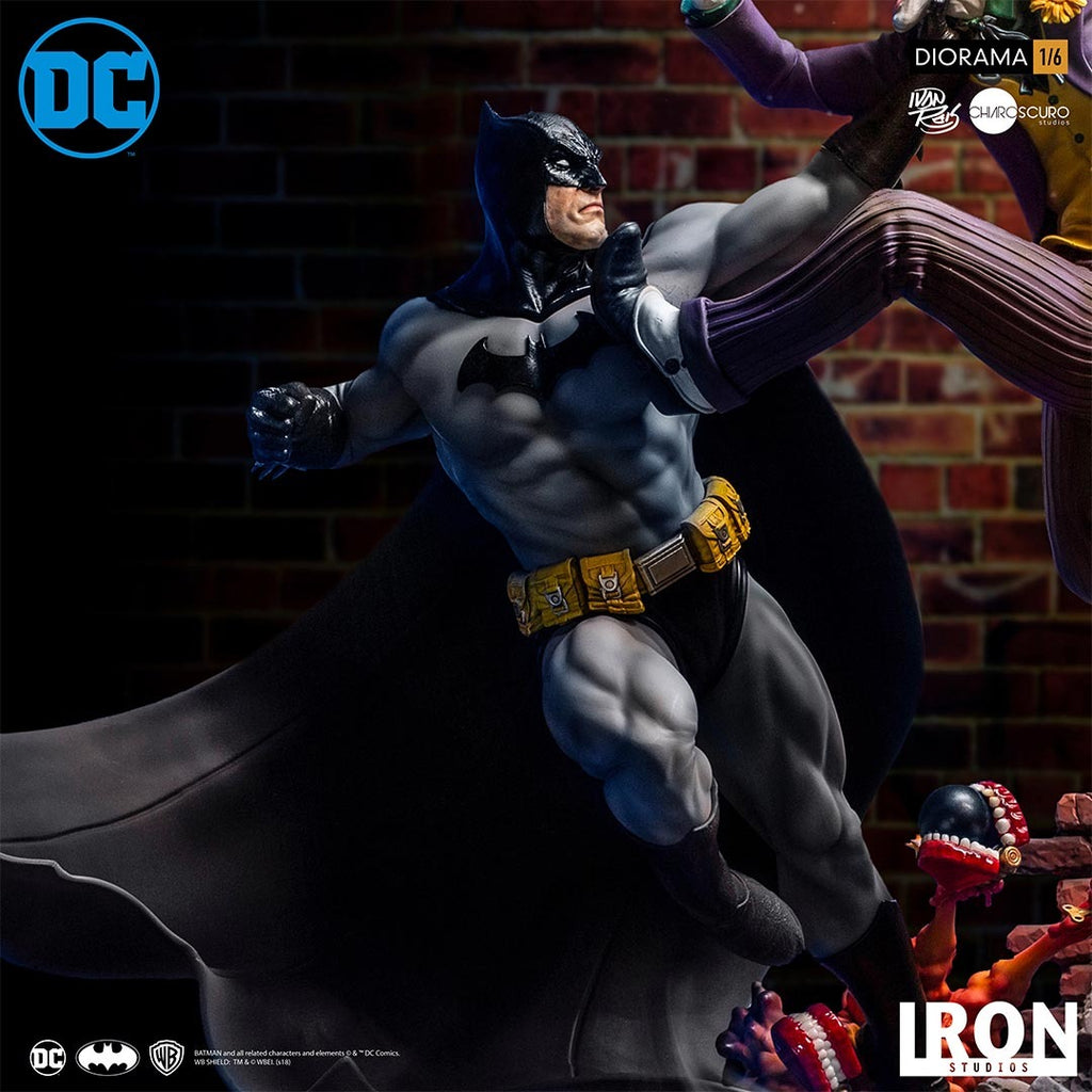 Statue Batman Vs Joker - Dc Comics By Ivan Reis - Battle Diorama 1