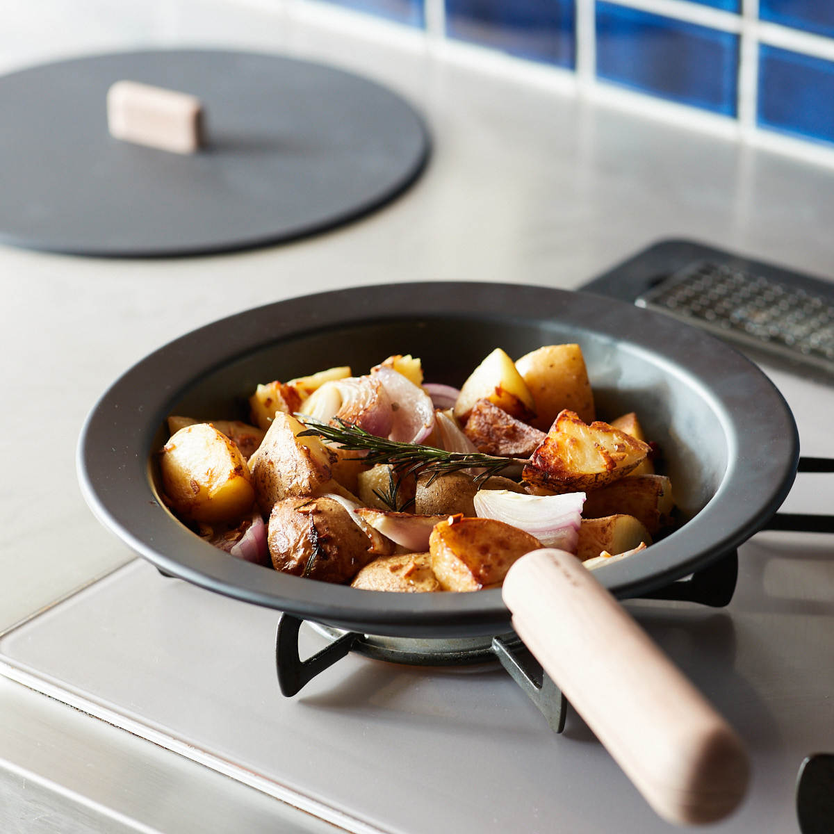 FRYING PAN JIU】フライパン＆ハンドルセット(L)ウォルナット