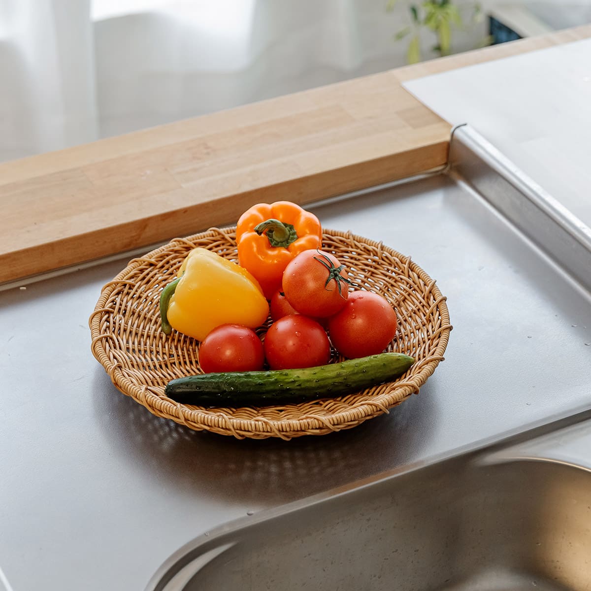 洗えるカゴ ざる ラウンドL | itomani（いとまに）｜日常の「暇（いと
