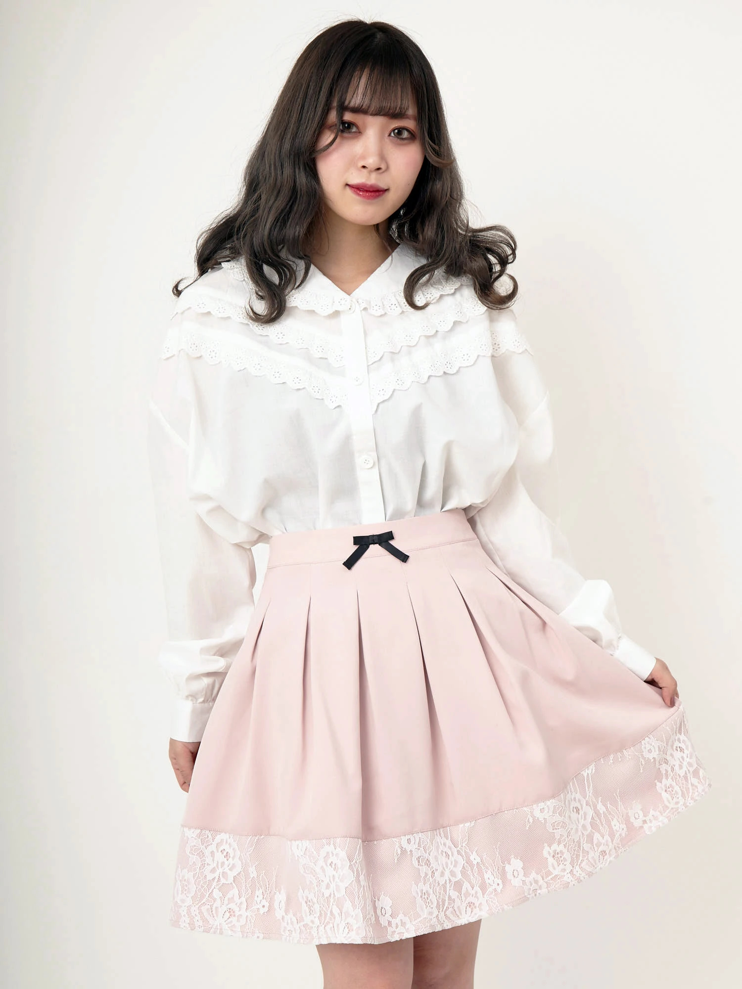 裾レースタックSK - Ank Rouge(アンクルージュ)のスカート