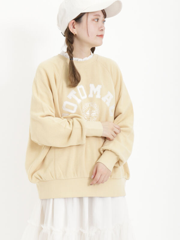 飛び裏毛アップリケロゴスウェット（トップス/ニット・セーター