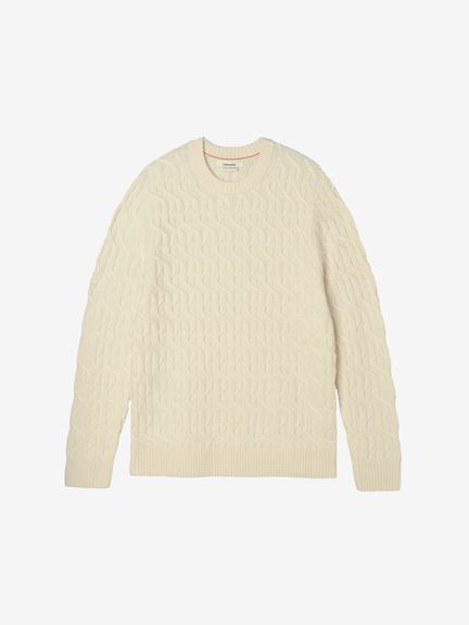 公式・アウトレット】メリノ ケーブルニット クルーセーター（メンズ