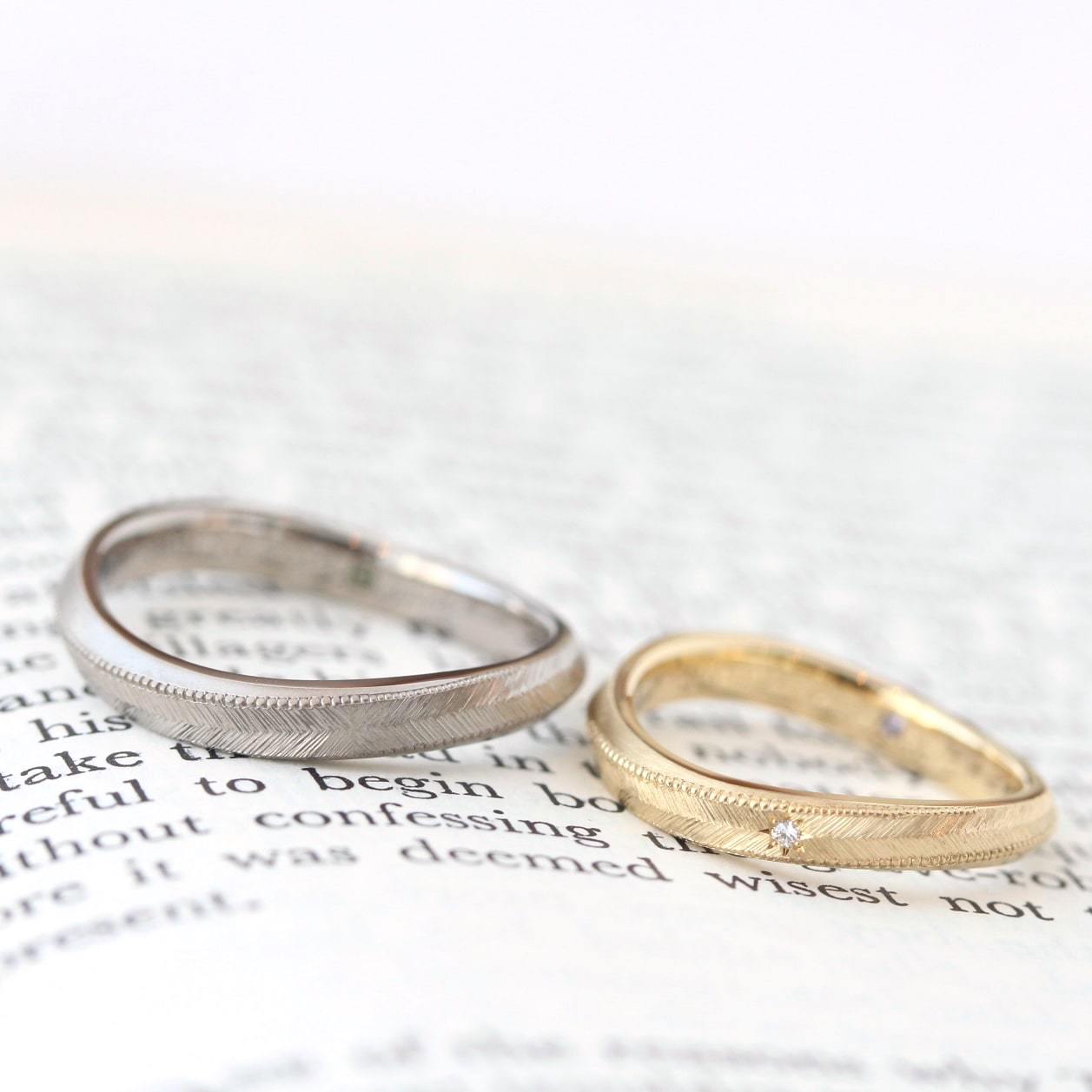 少しのアレンジで二人にぴったり！結婚指輪のセミオーダー -Vivace編