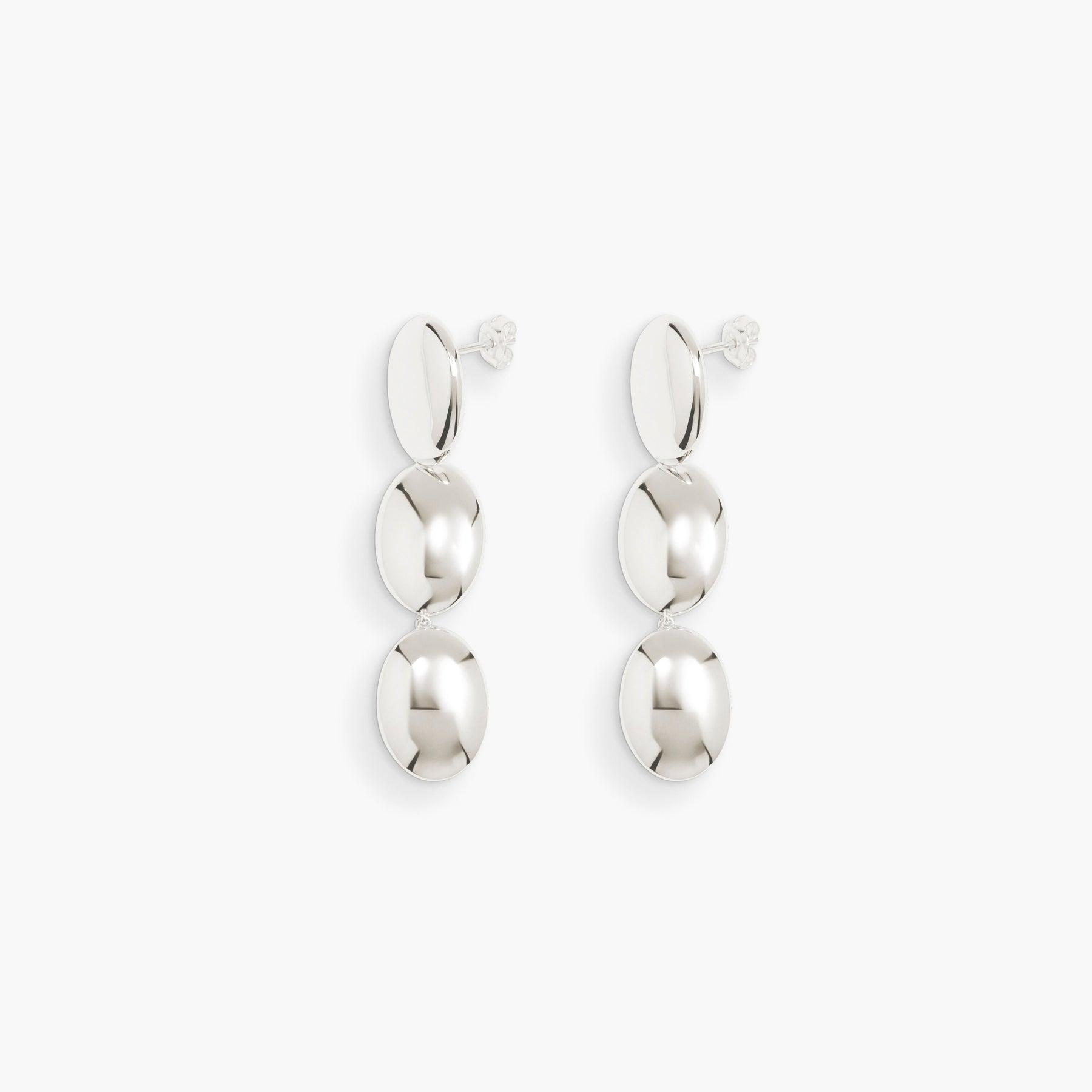 Dualism Oval earrings - SILVER / RAGBAG (デュアリズム オーバル