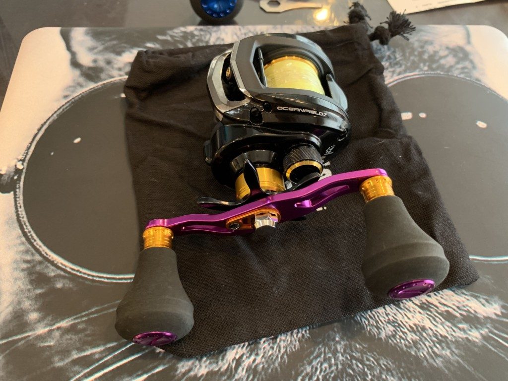 ABU オーシャンフィールド7 船からのタコエギの釣りにも軽くて良い