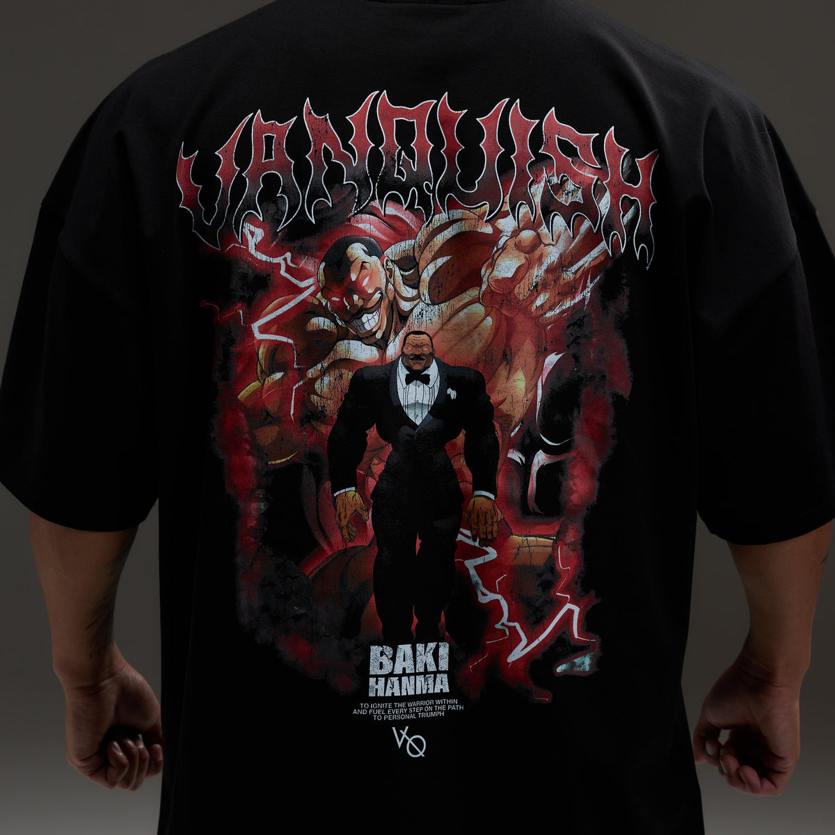 VANQUISH FITNESS 刃牙モデル ブラック オリバ ボクシー オーバー