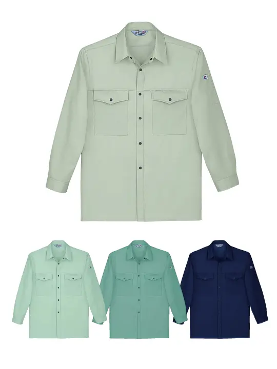 TomoeSAKURA】 1765 製品制電長袖シャツ [通年]通販ページ│自重堂