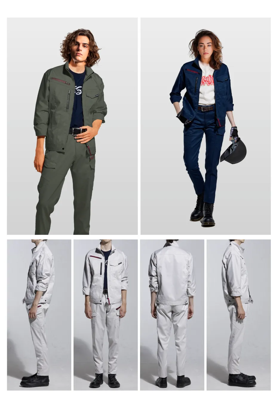 Z-DRAGON】73202 エコ製品制電ストレッチノータックカーゴパンツ[2024