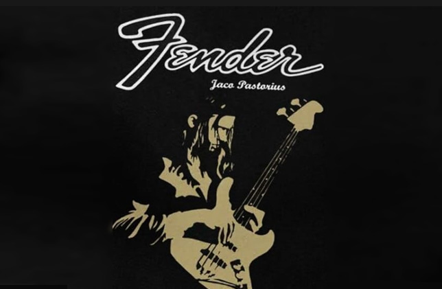 AmazonでFender社のロゴが付いたジャコ・パストリアスTシャツを発見