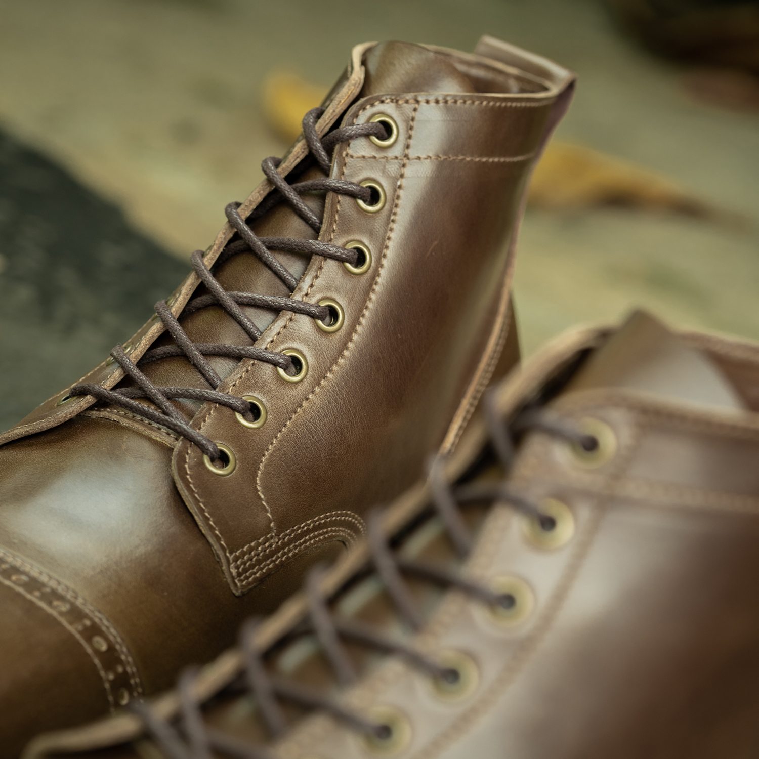 Olive Brown Chromexcel Sevice Boots – Jakkrabbits Bootmaker