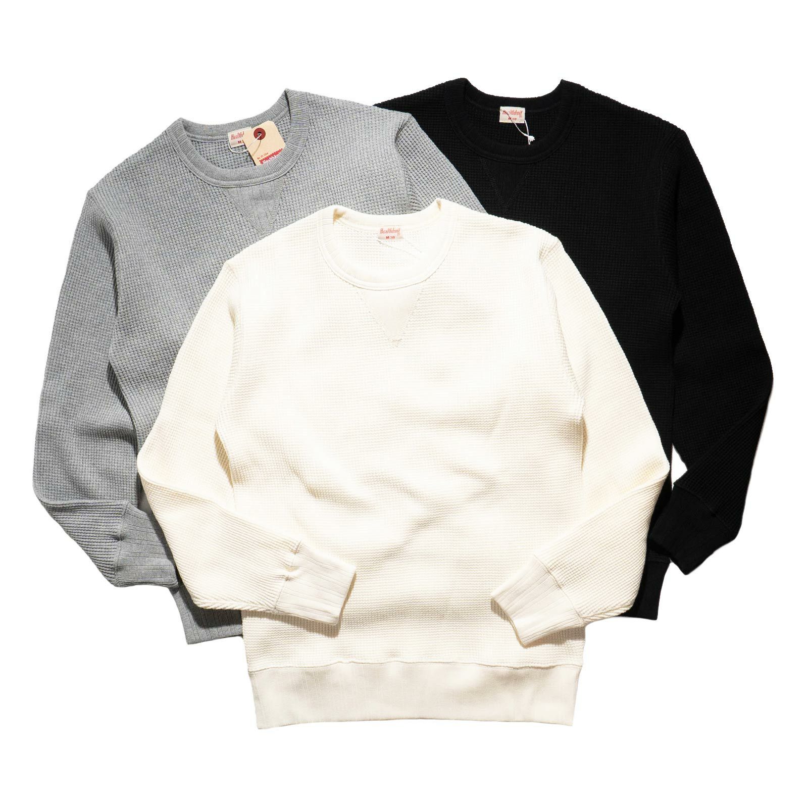 ヘルスニット Healthknit 993 スーパーヘビーワッフル 長袖Tシャツ