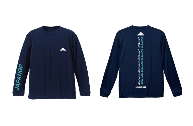 JAPAN GP 2025 大会限定ロングTシャツ ネイビー×エメラルド | JAPAN GP