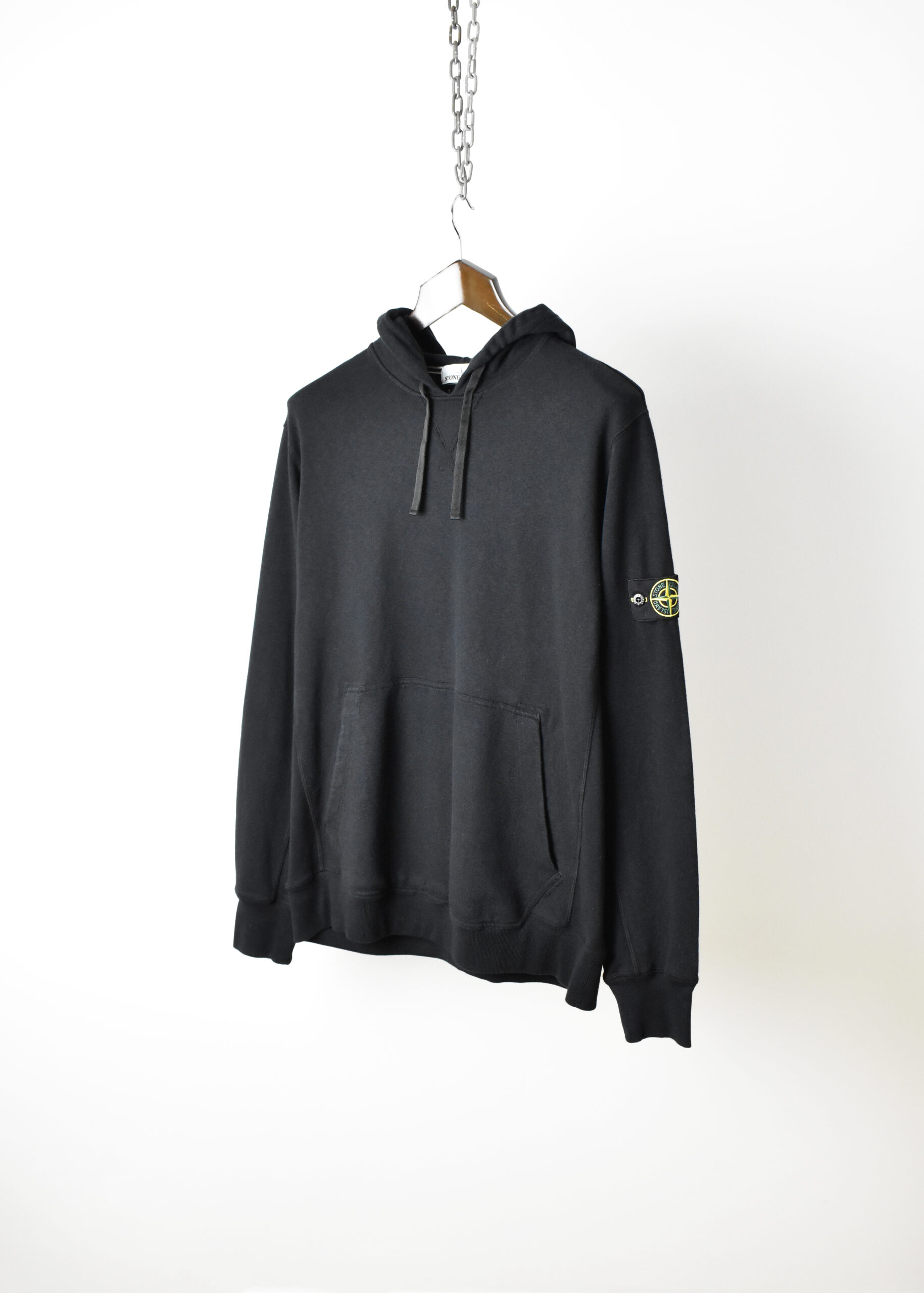 SS16 STONE ISLAND GARMENT DYED POPOVER HOODIE - Jazzy Badger