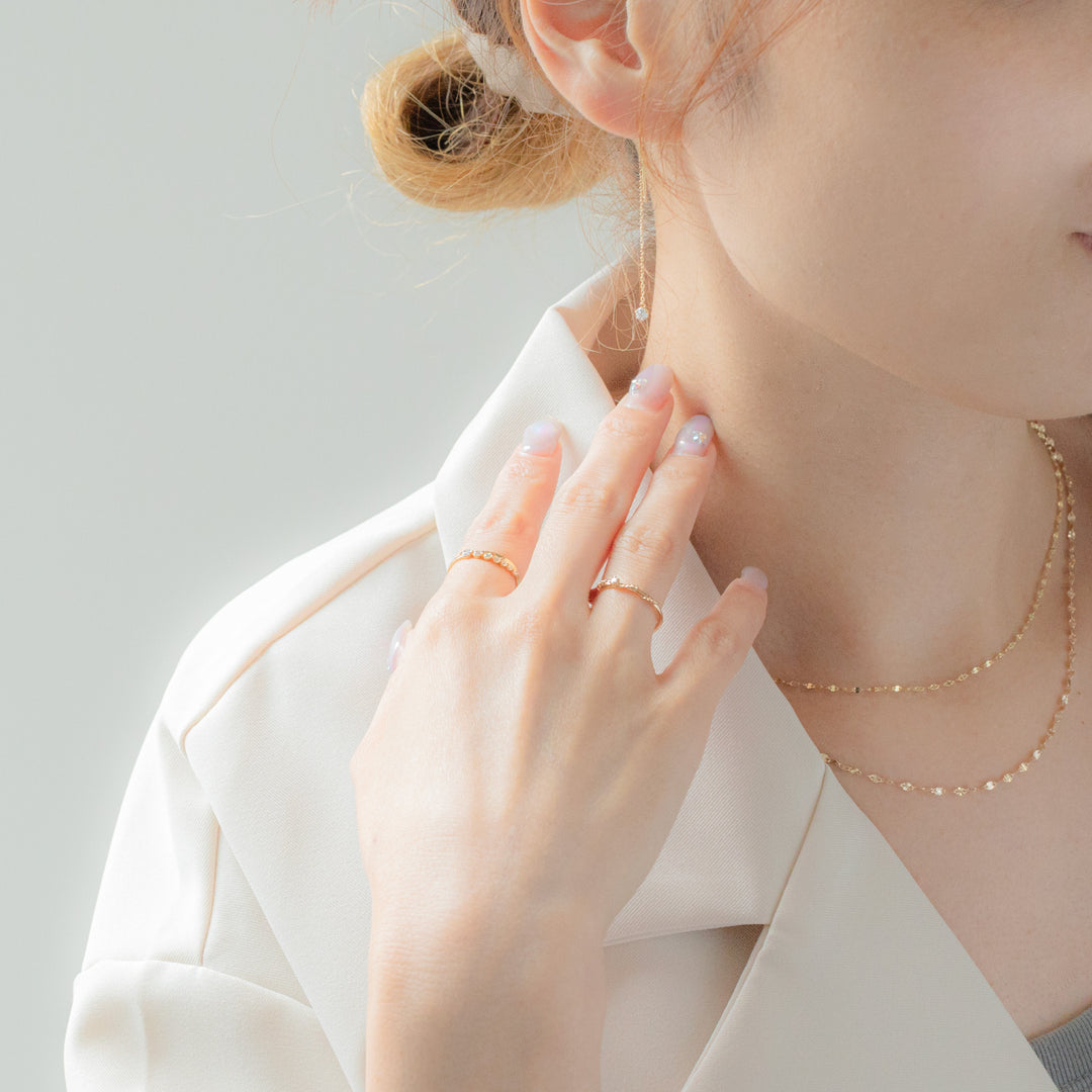 WEB限定】K10 イエローゴールド ダイヤモンド リング （7277467467933