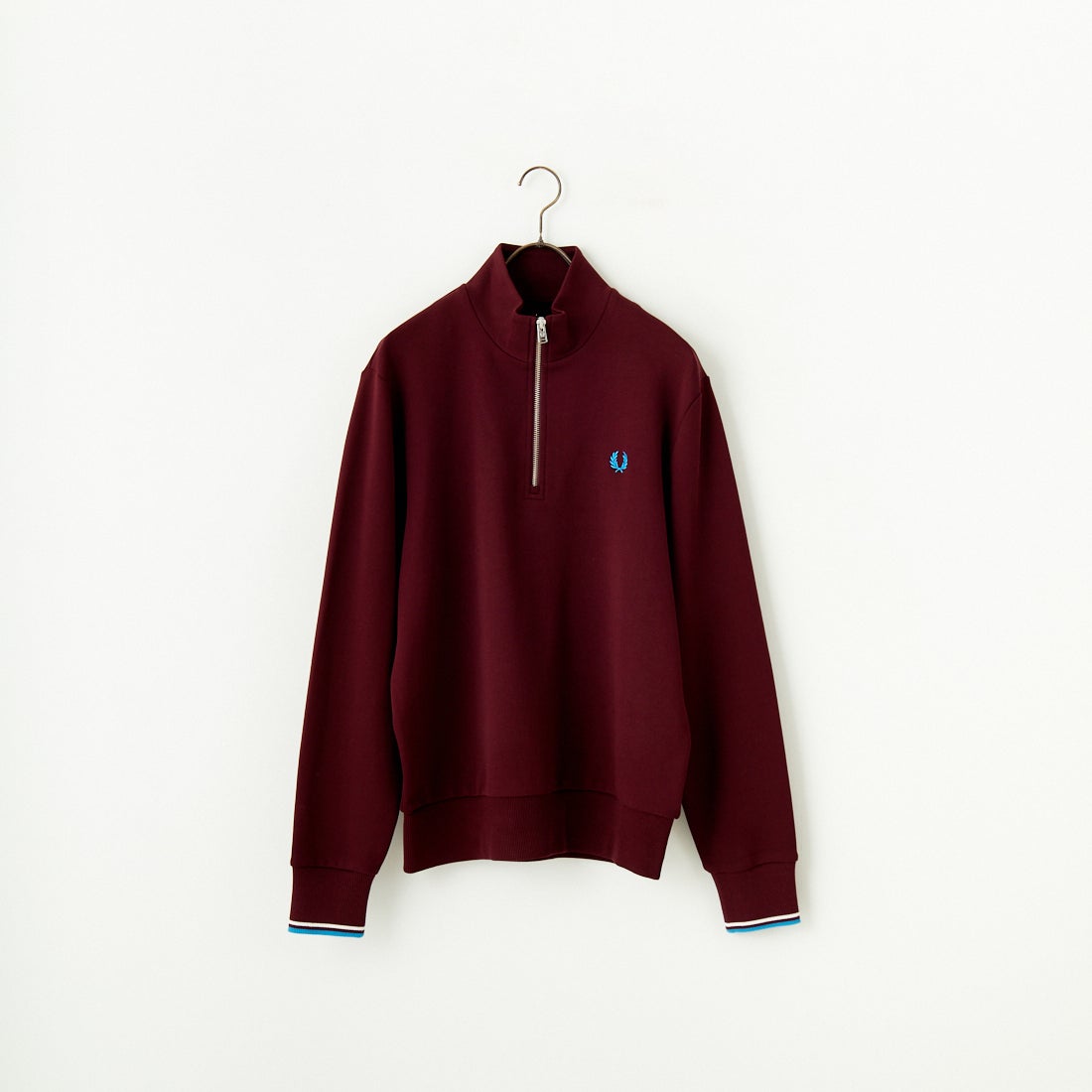 FRED PERRY [フレッドペリー] ワンポイントロゴ刺繍 ハーフジップ