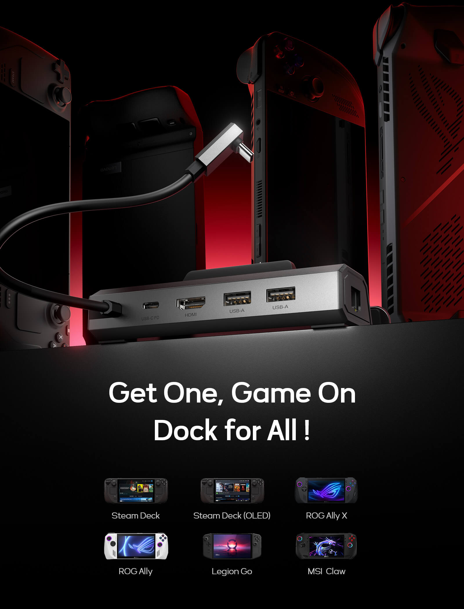 5-in-1ドッキングステーション