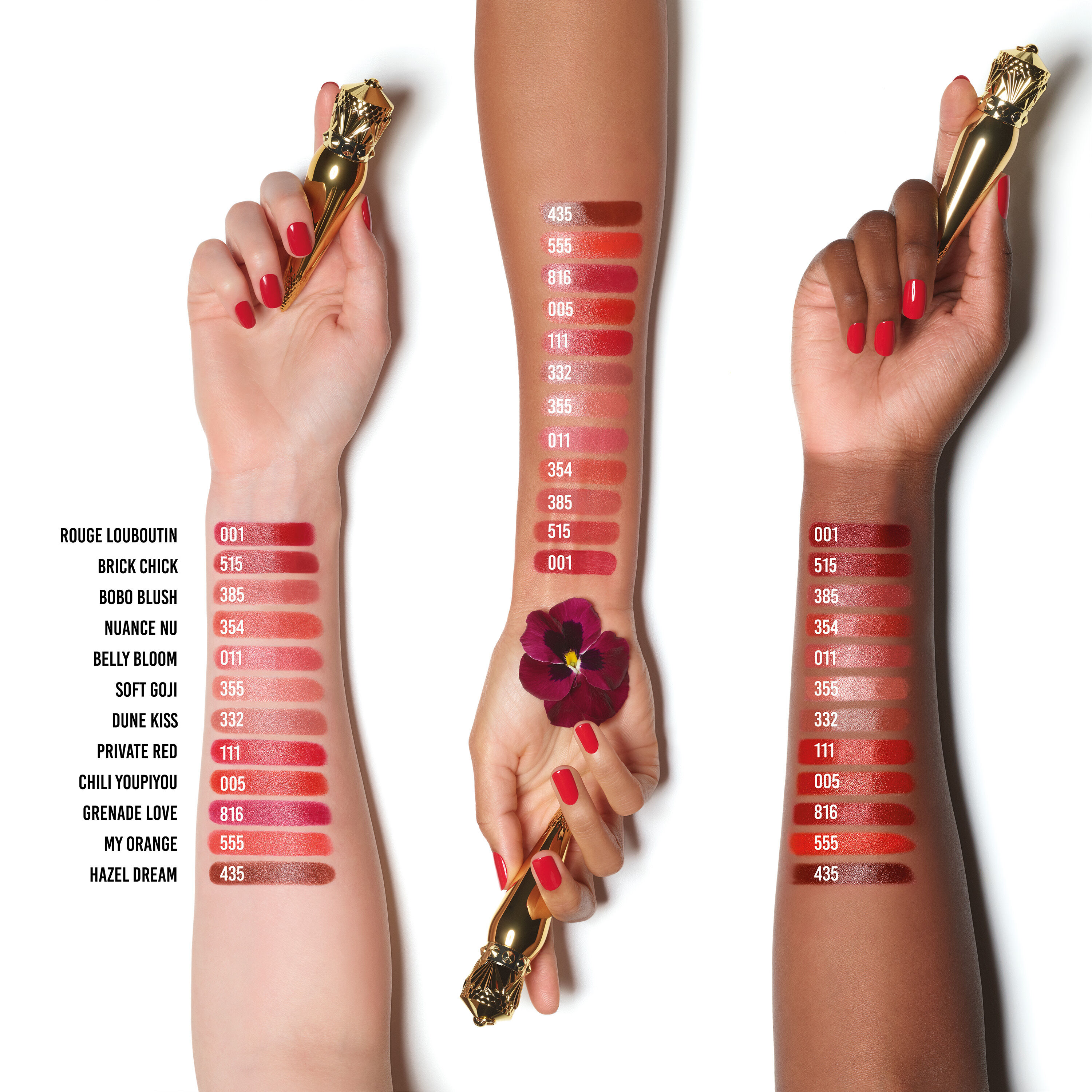 ルージュルブタン シルキーサテン オンザゴー Brick Chick 515