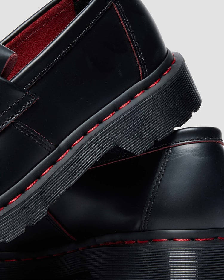 ADRIAN レッドステッチ タッセル ローファー