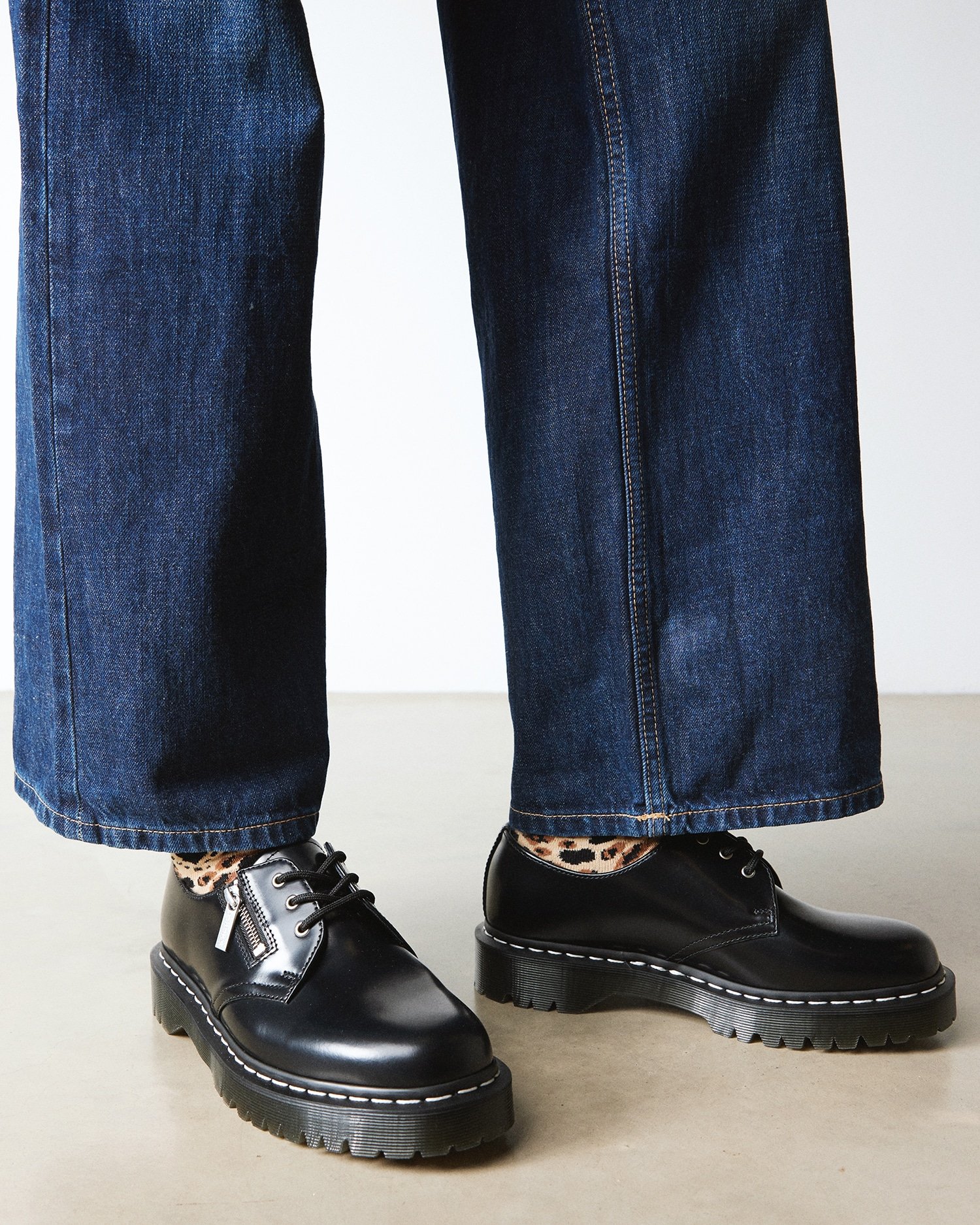 1461 ジップ ベックス ホワイトステッチ 3 ホール シューズ