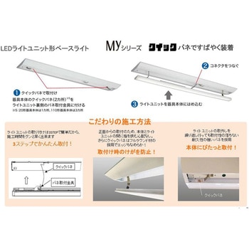 LEDライトユニット形ベースライト Myシリーズ 40形 直付形 逆富士 150