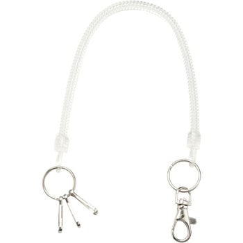 NF-422-T スパイラルキーチェーン 26cm-120cm 透明 1個 SONIC(ソニック