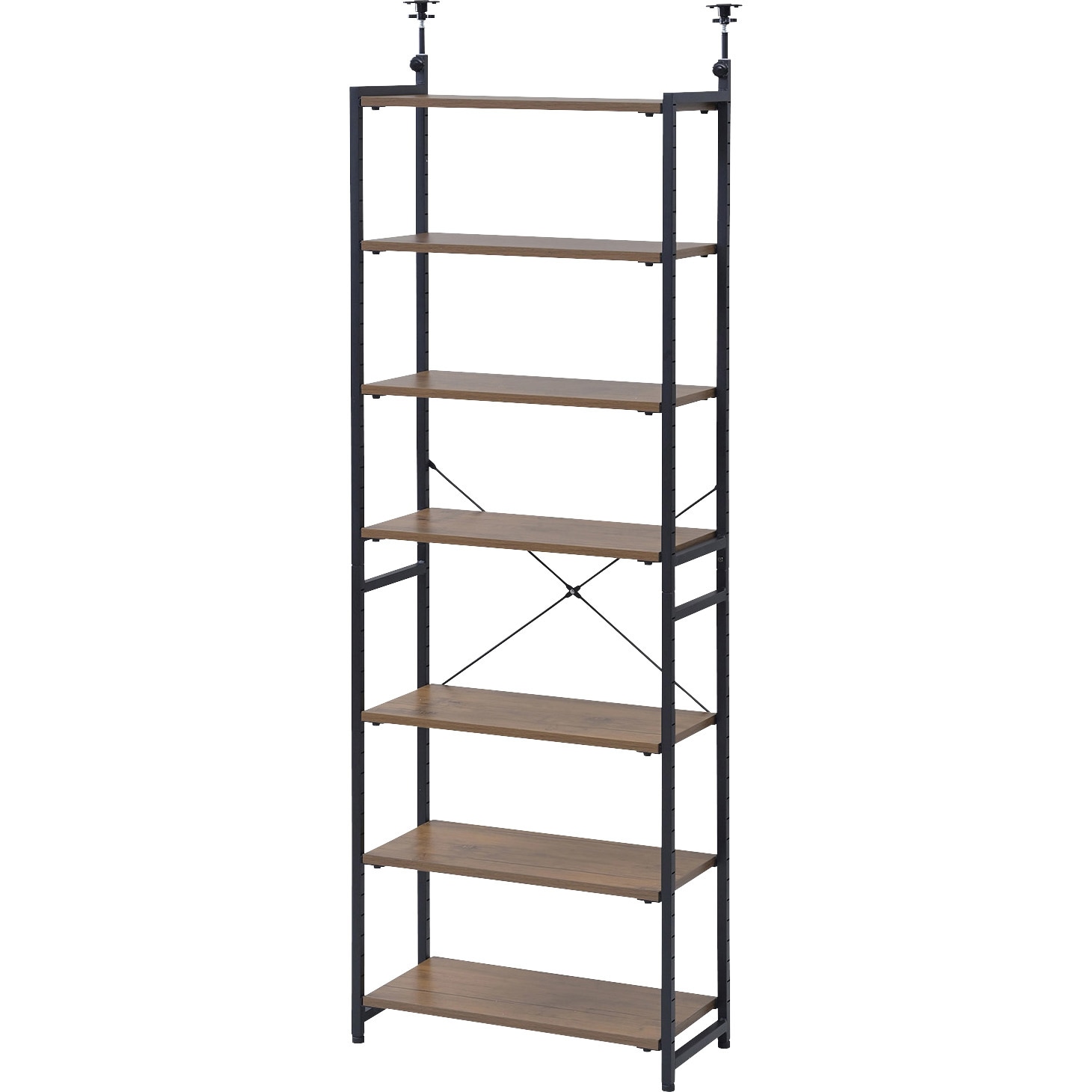 RSFT-657(ABR/SBK) 棚が動かせる 突っ張り ファイルラック YAMAZEN