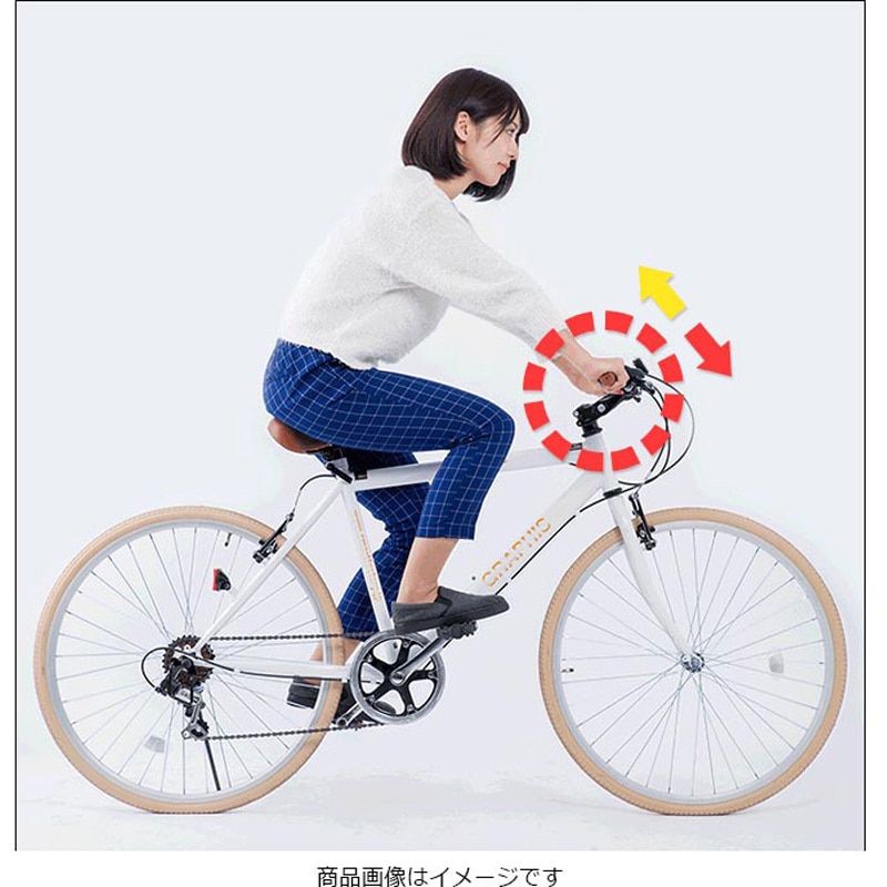 GR-001G クロスバイク 6段変速 アルミフレーム GRAPHIS タイヤサイズK