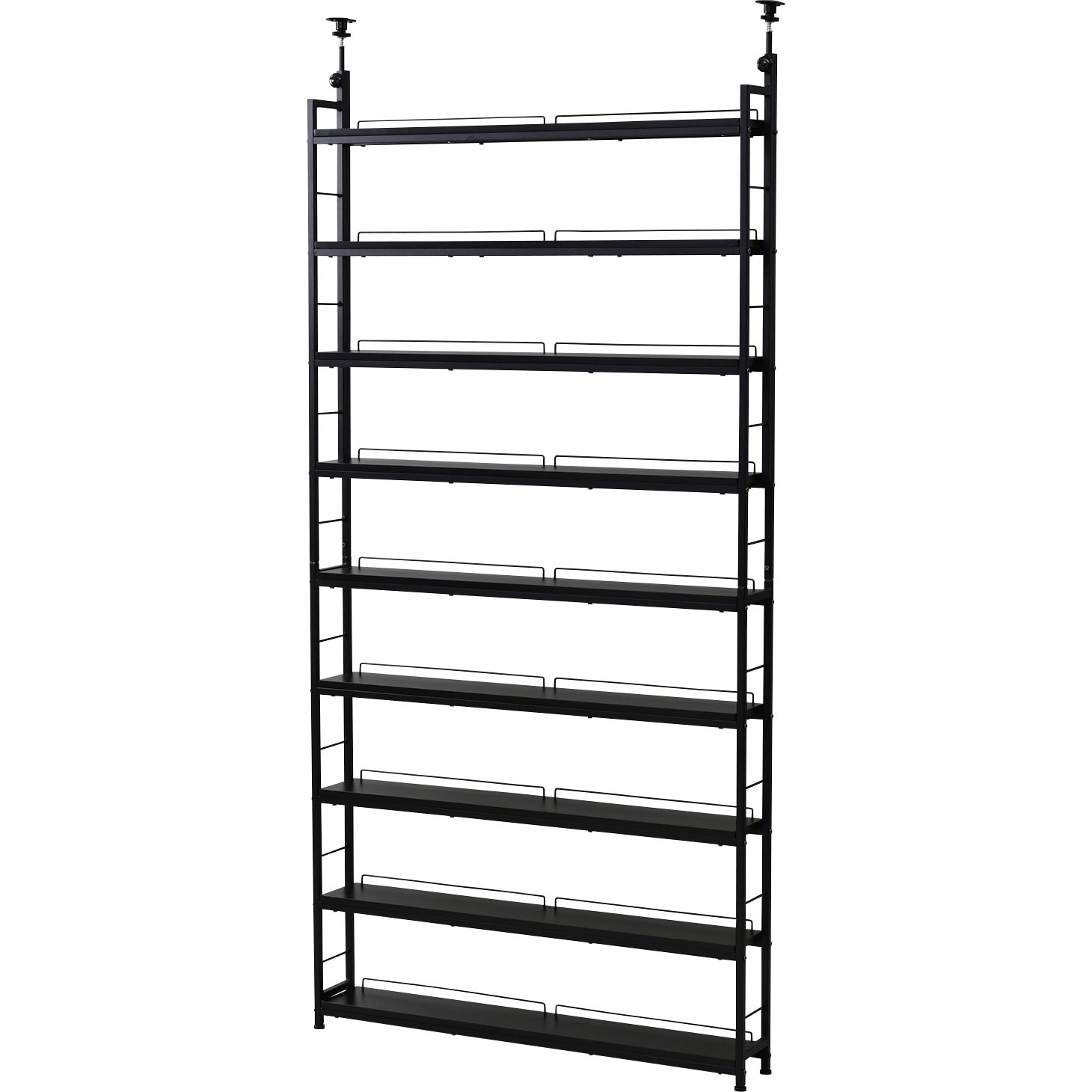 RTRS-10015(DBR/SBK) つっぱり本棚 YAMAZEN(山善) ダークブラウン色