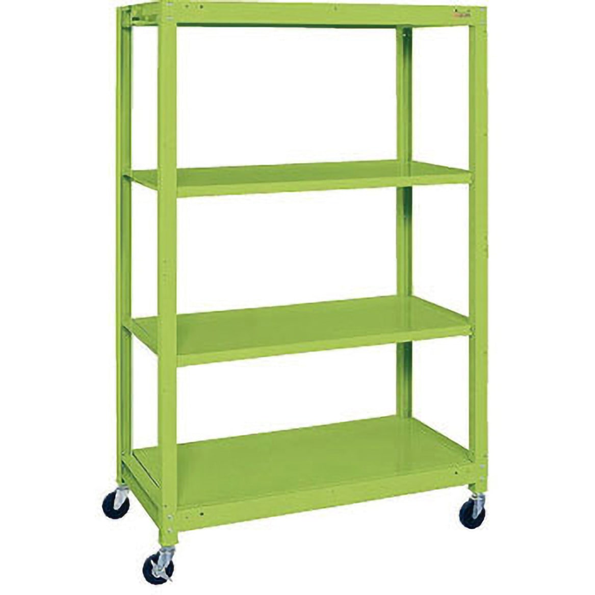 SLN-1854R スチールラック(移動式) サカエ 均等耐荷重250kg/段 棚段数4