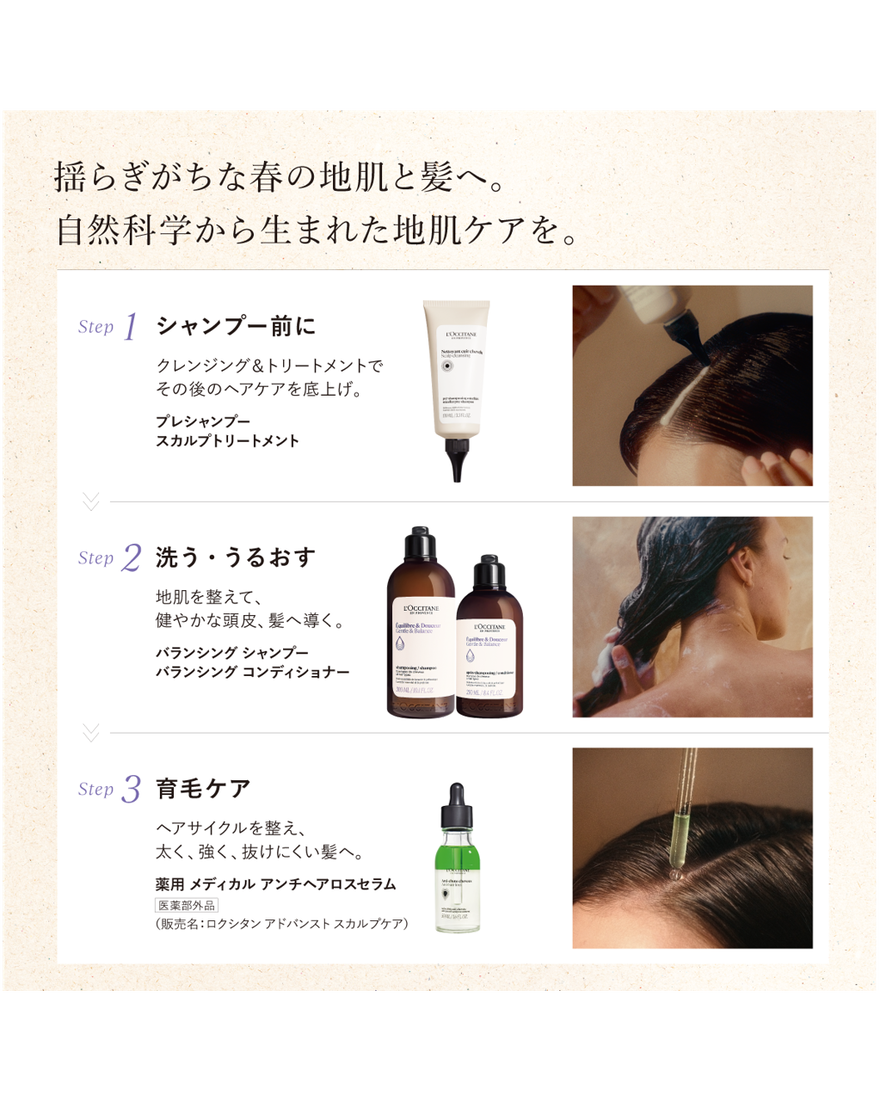 プレシャンプー スカルプトリートメント 100mL｜ヘアケア｜ロクシタン