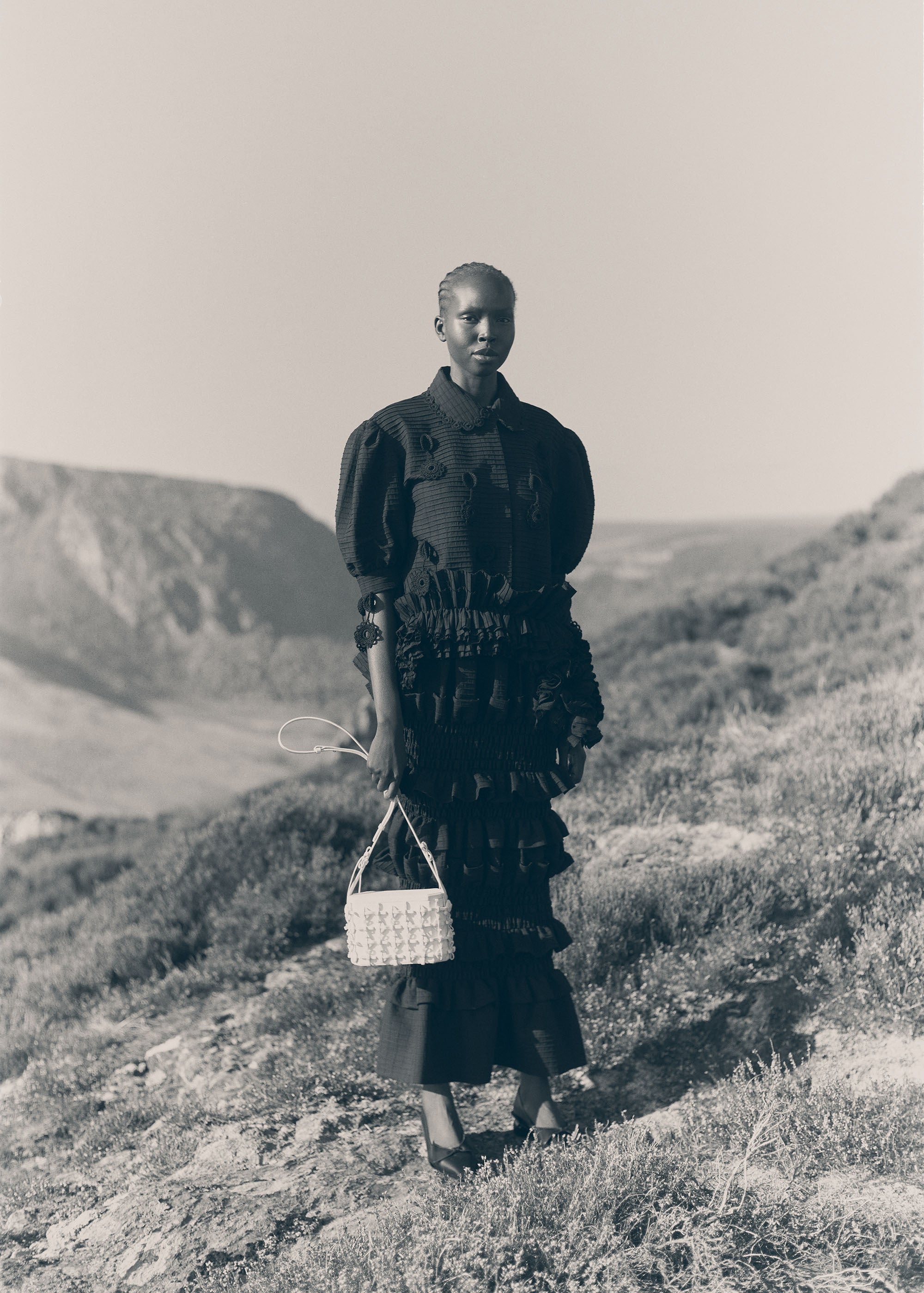 Polène | バッグ- Tonca - ブラック テクスチャード