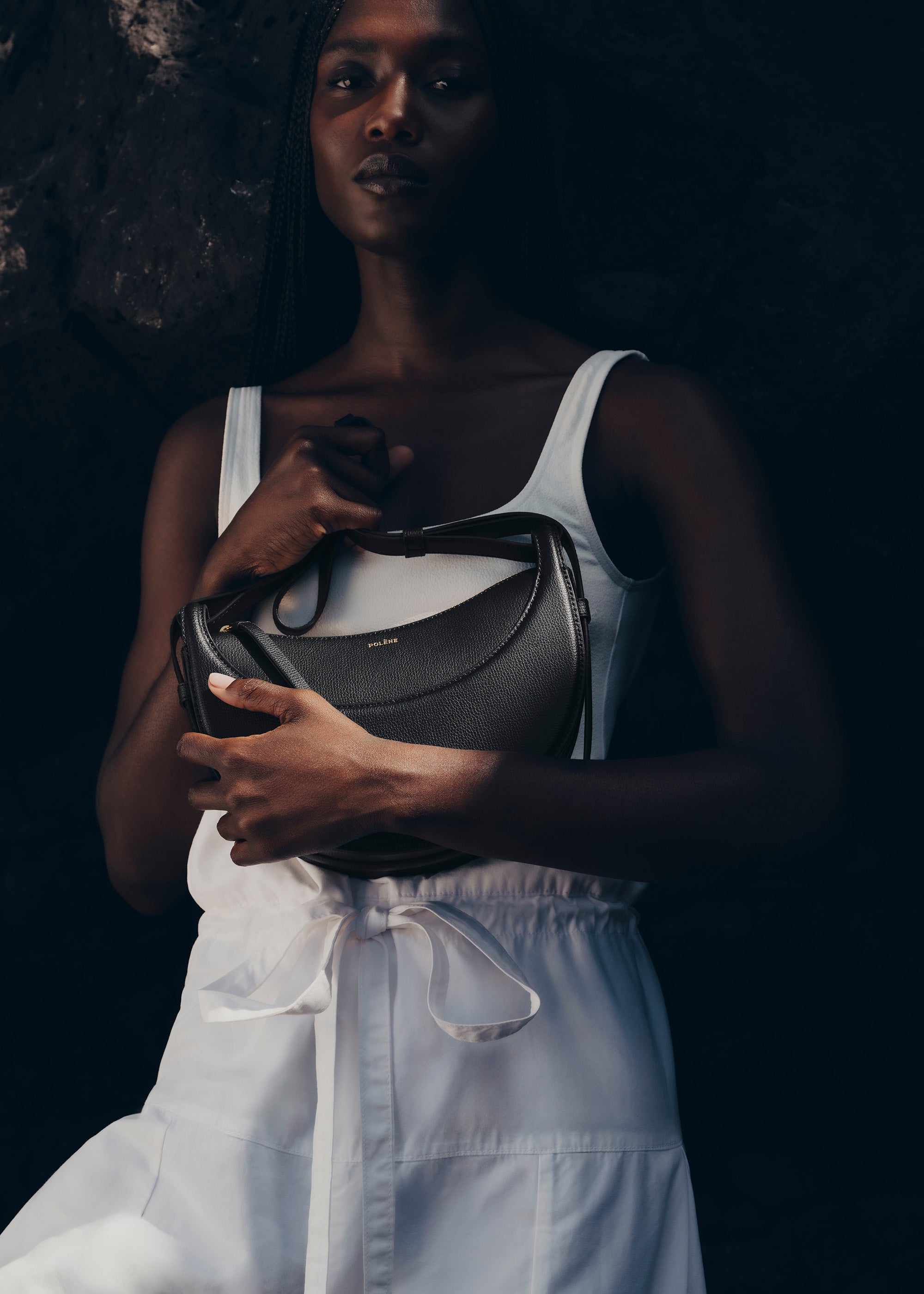 Polène | バッグ - Numéro Dix - ブラック テクスチャード