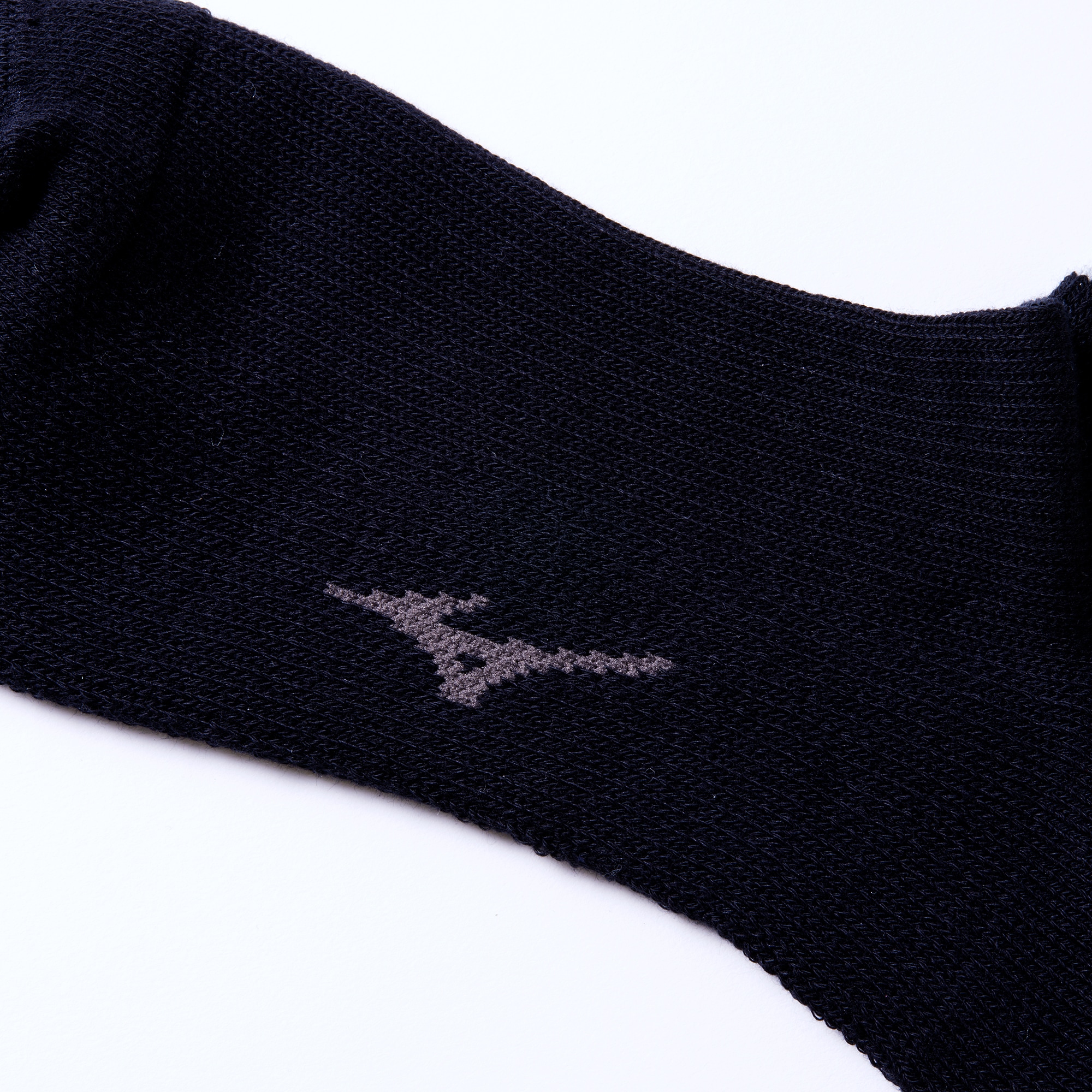 ミズノ直営限定】ドライベクター薄手パイルハーフソックス ロゴ＋