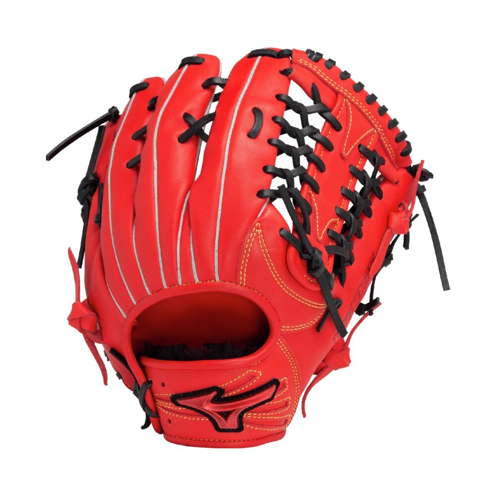 Mizuno プロオーダー 軟式グローブ 黒/赤