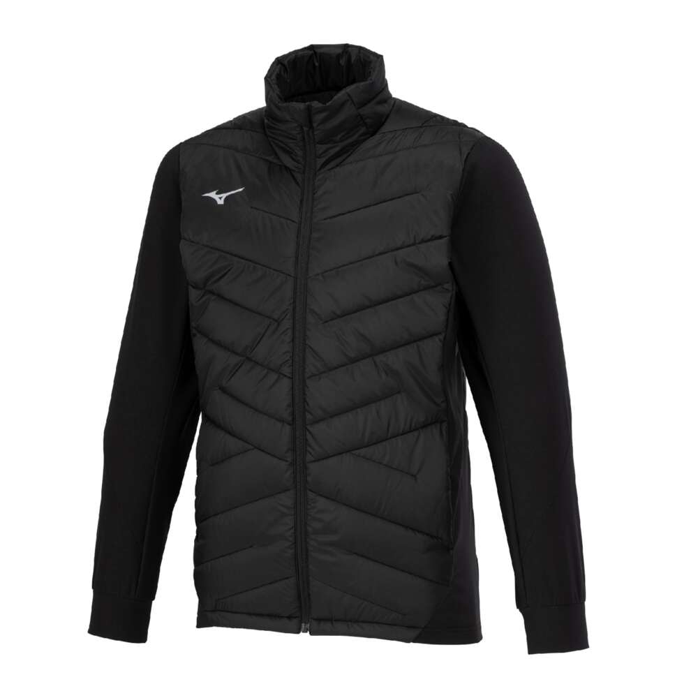 美品ミズノ メンズM 黒 テックフィルハイブリッドジャケット ブレス