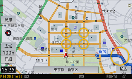 地図表示 | ナビ能力 | 詳細一覧 | AVIC-CL900/CW900/CZ900系（AVIC