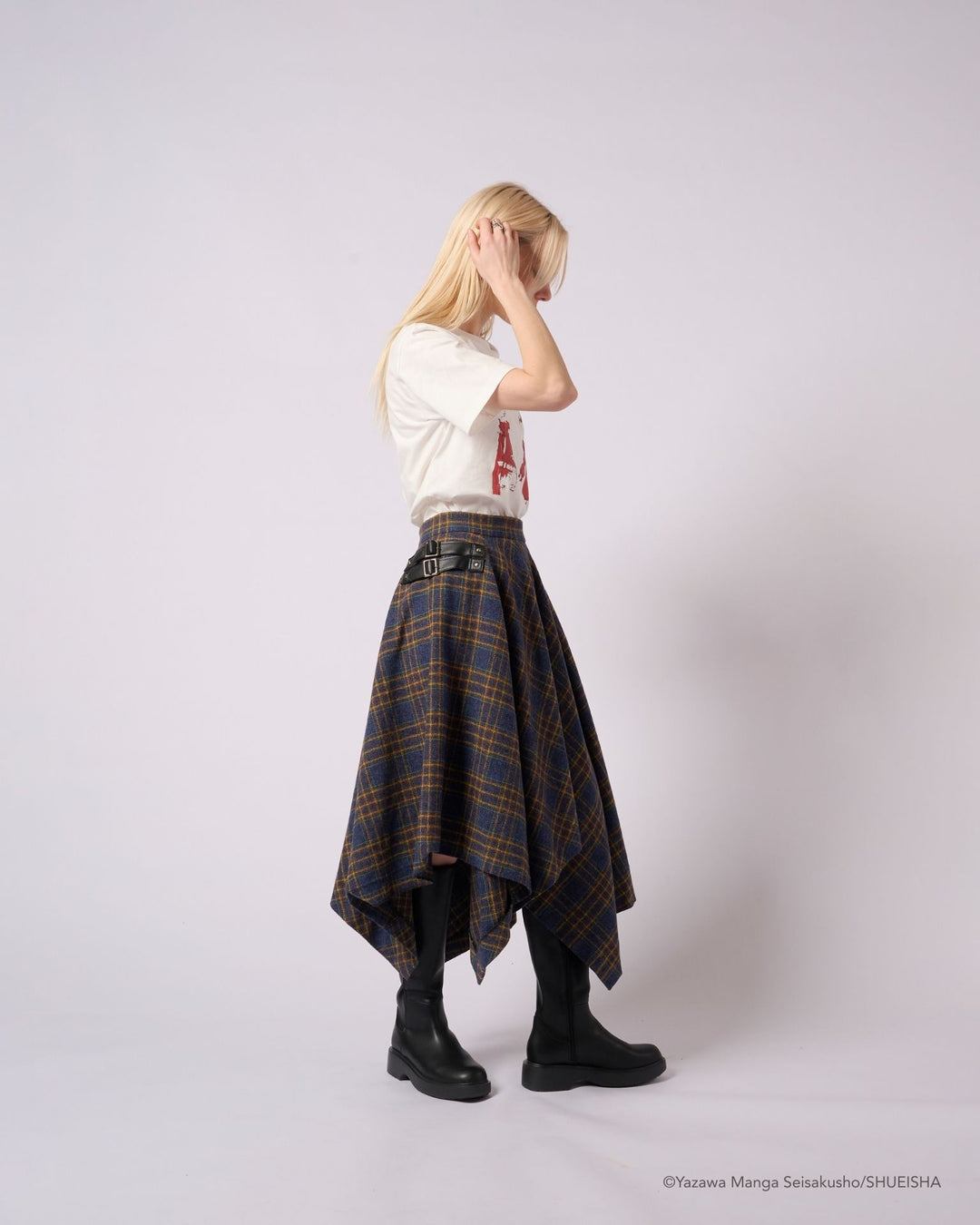 Nana x Addixy Collaboration - Check Hem Skirt [Pre-Order Jul 2026