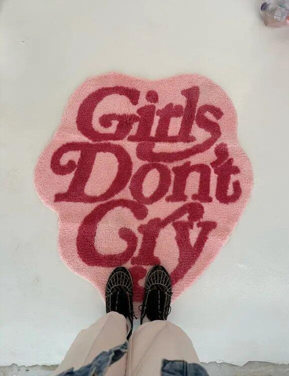 Girls Don't Cry Accent Rug - Shop Online on roomtery