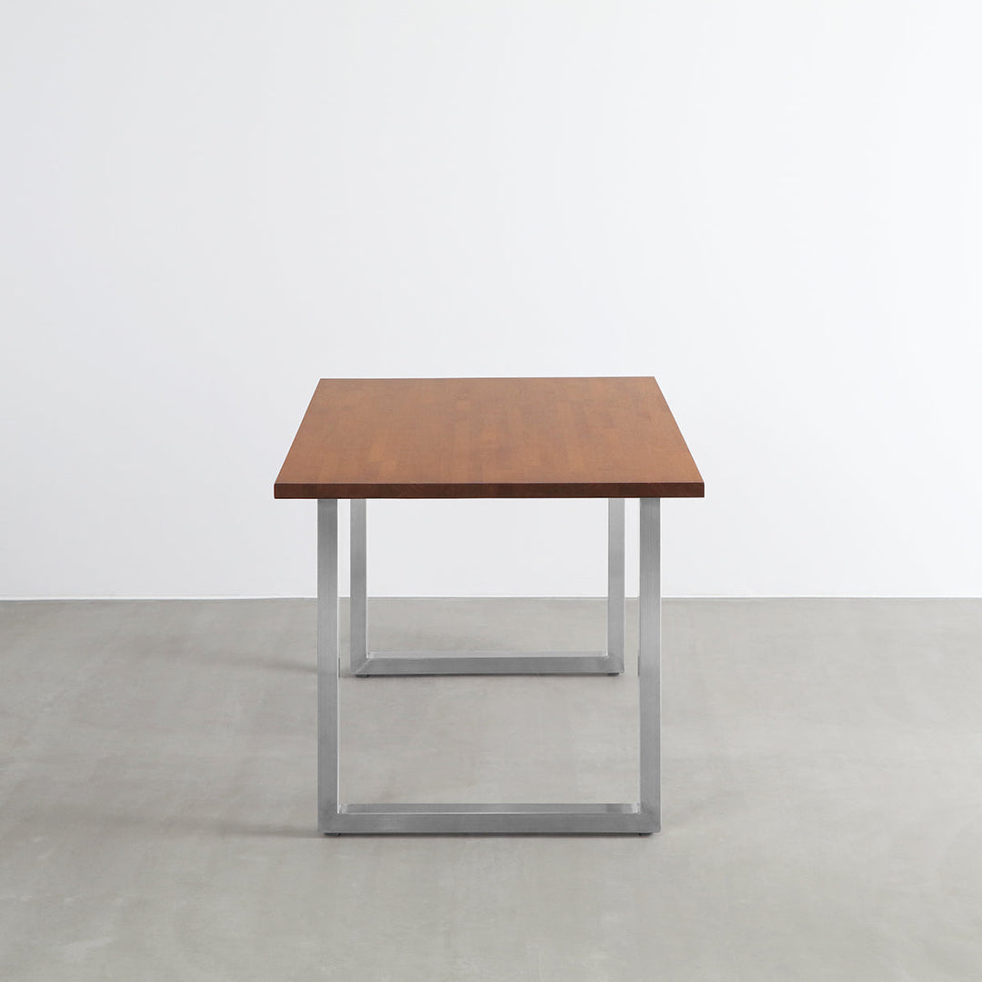 THE TABLE / ラバーウッド ブラウン × Stainless – KANADEMONO