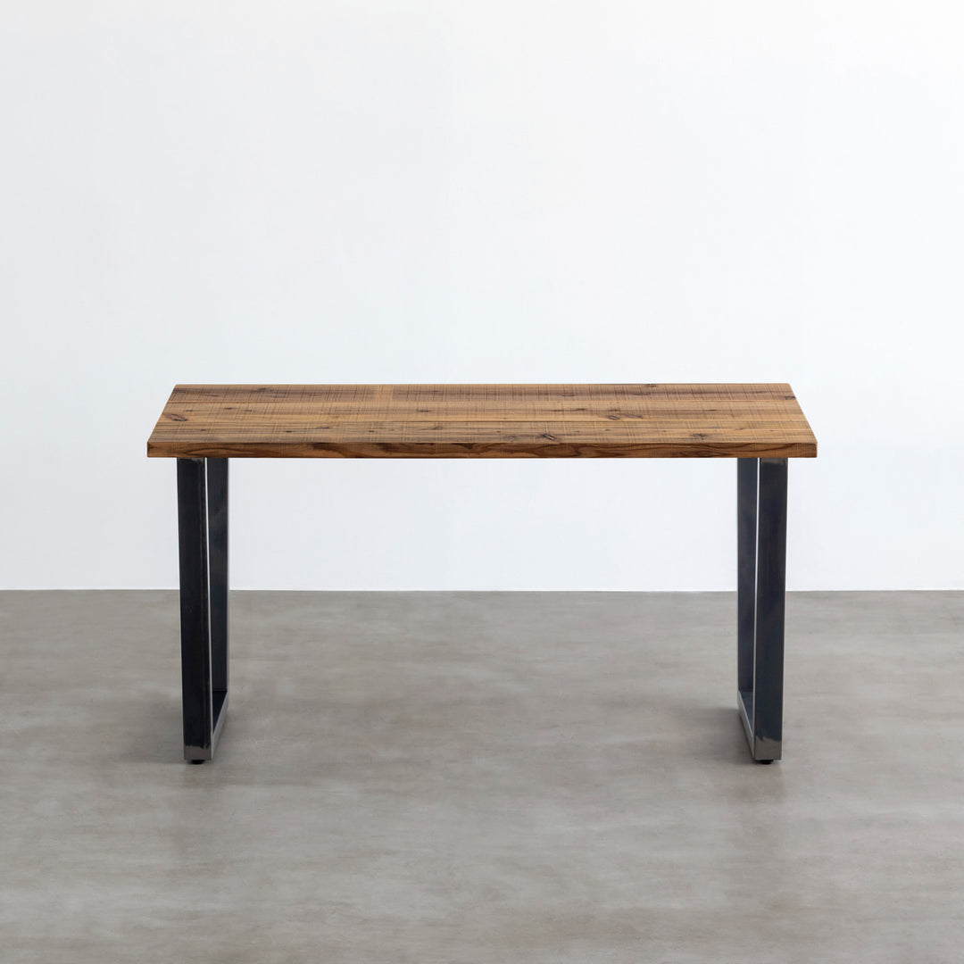 THE TABLE / 無垢 杉 ヴィンテージスタイル × Black Steel（クリア塗装