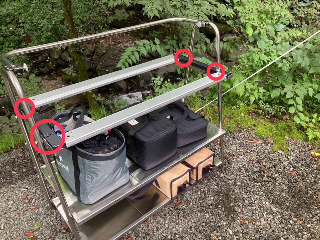 スノーピーク ステンレスキッチンテーブル/IGTと合体！ - 楽ちん！快適