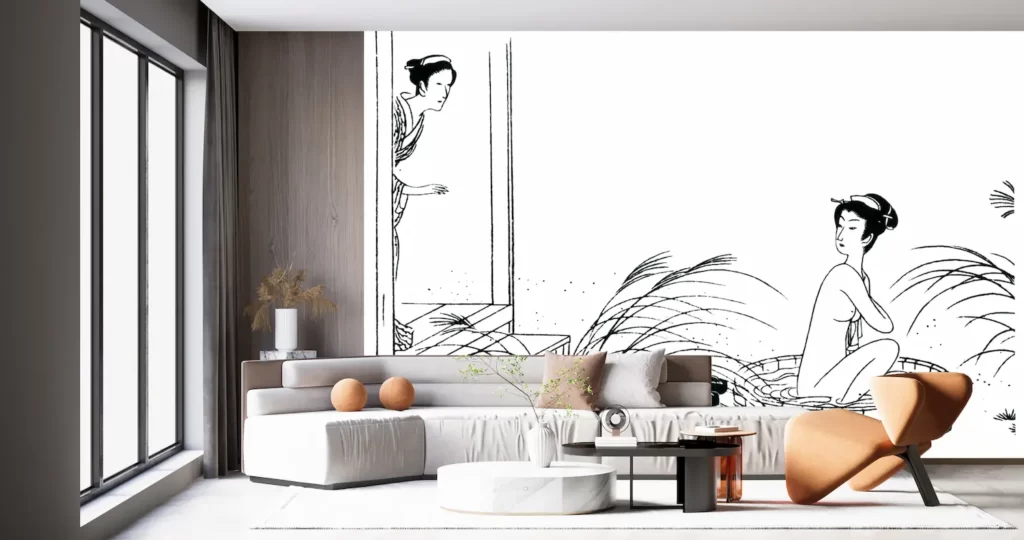 壁紙アート.com / 小村雪岱 新商品 壁紙アート おせん 邦枝完二 第3回