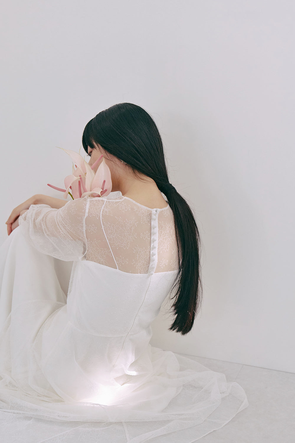 kaene公式オンラインストア レース×シフォンドレス / 100570 結婚式