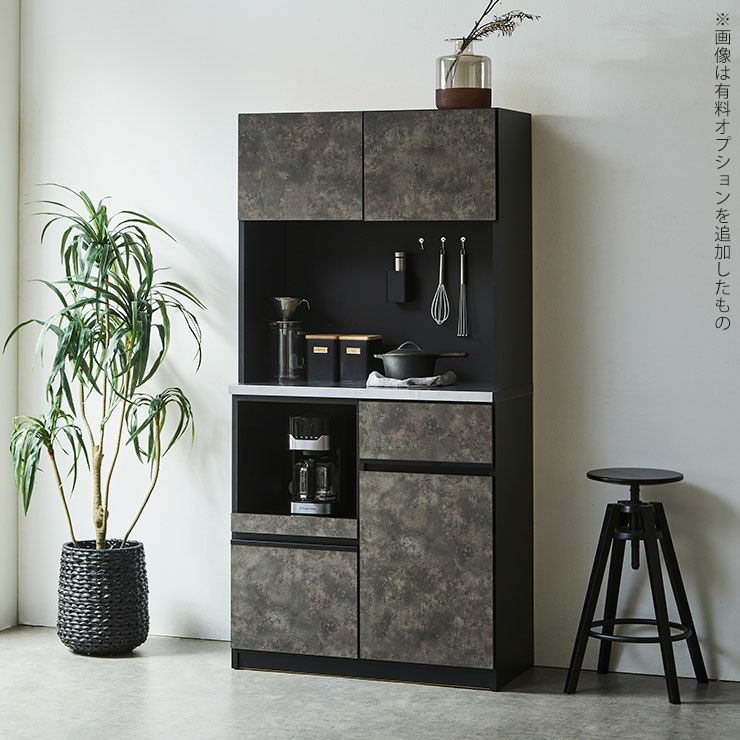 コストパフォーマンス当店No.1 食器棚 ナポリ 幅88.8cm ハイタイプ