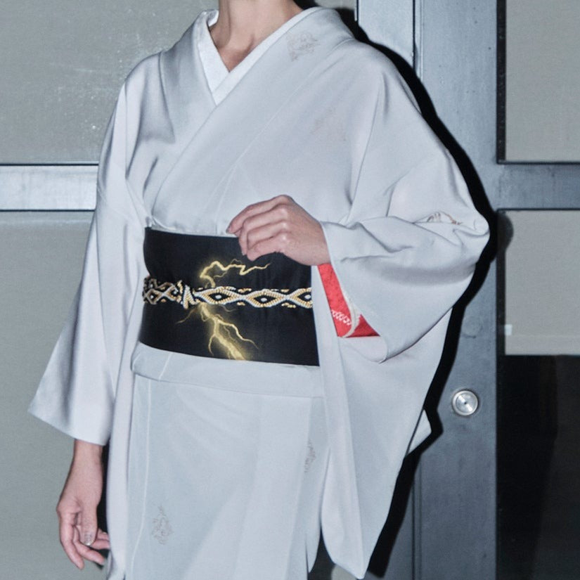 名古屋帯｜京袋帯｜金彩 稲妻｜KAPUKI｜お仕立て代込み