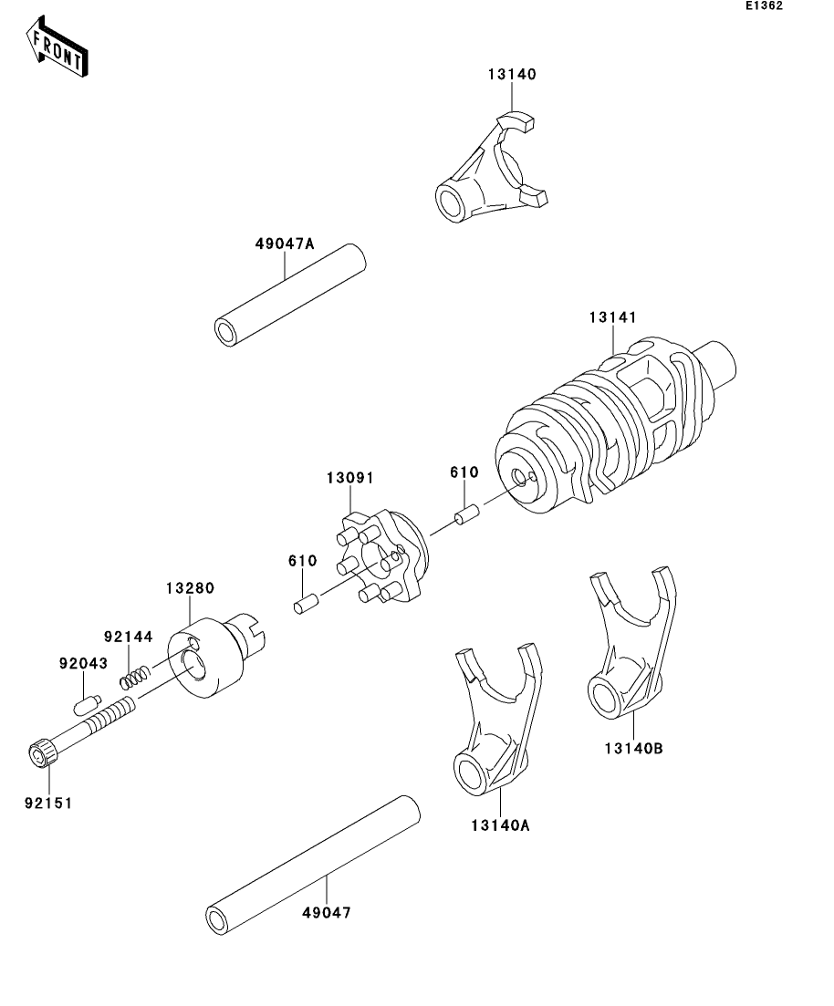 カワサキパーツ/ウエア＆グッズオンラインショップパーツ選択
