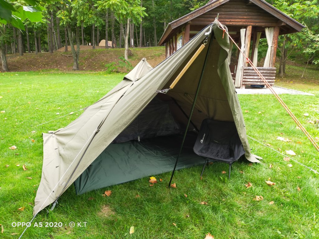 流行りのワンポールテント！BUNDOK(バンドック) ソロ ティピー 1TC