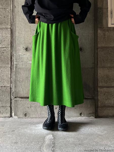 atelier naruse アトリエナルセ / ウールポンチギャザースカート【na