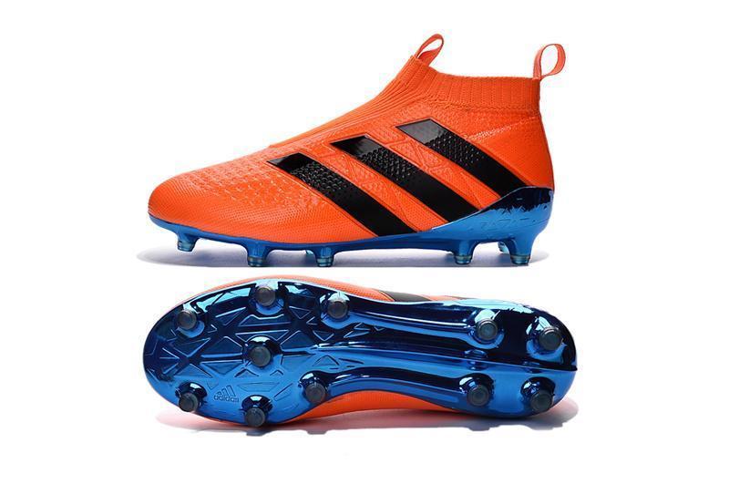 Adidas ACE 16+ Purecontrol FG/AG Soccer Cleats Dark Blue Orange