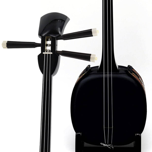 沖縄三線 宮平三弦店 八重山黒木 上等本皮一枚張り 真壁型